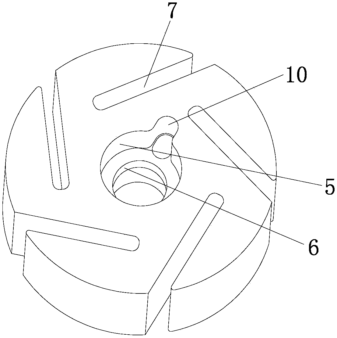 A processing method of graphite vane pump rotor and its special fixture