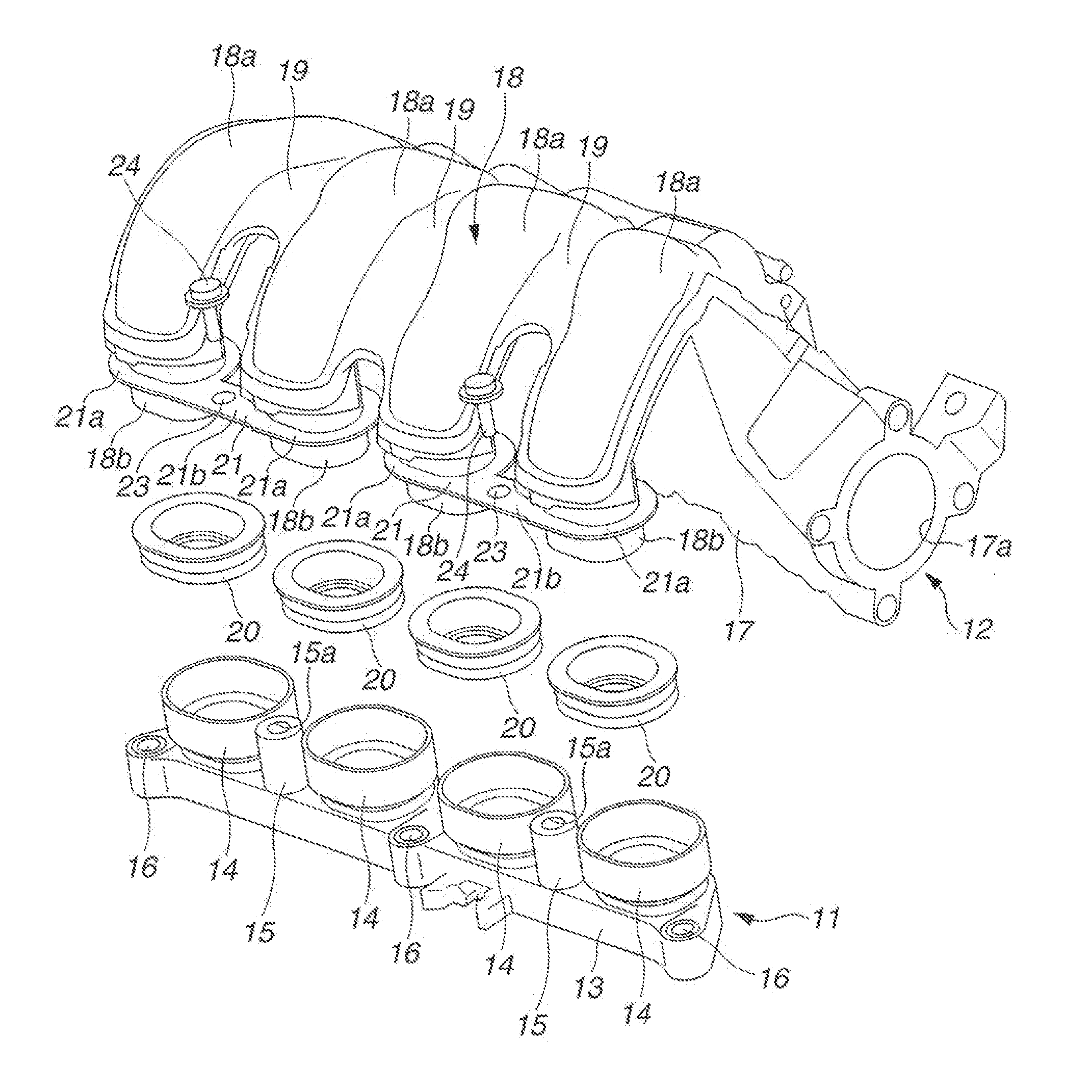 Intake manifold for internal combustion engine