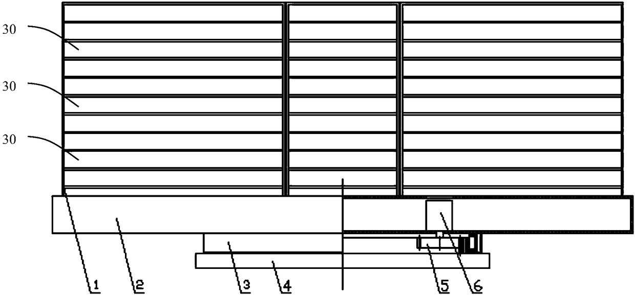 A three-dimensional storage and rapid exchange device for glass magnesium plates