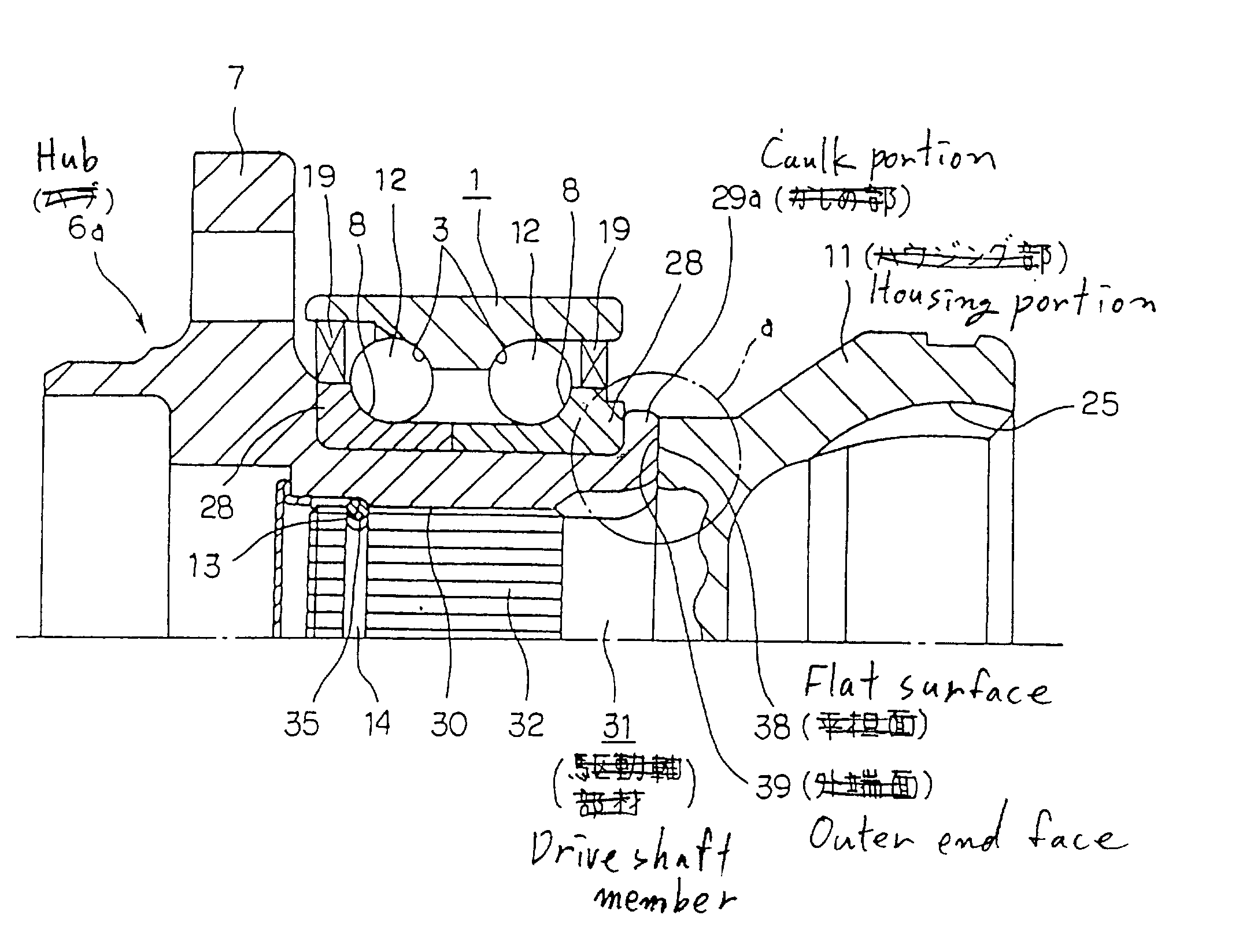 Wheel-driving axle unit