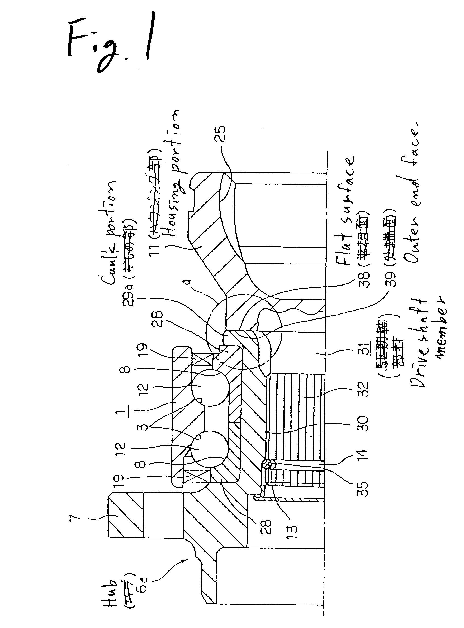 Wheel-driving axle unit