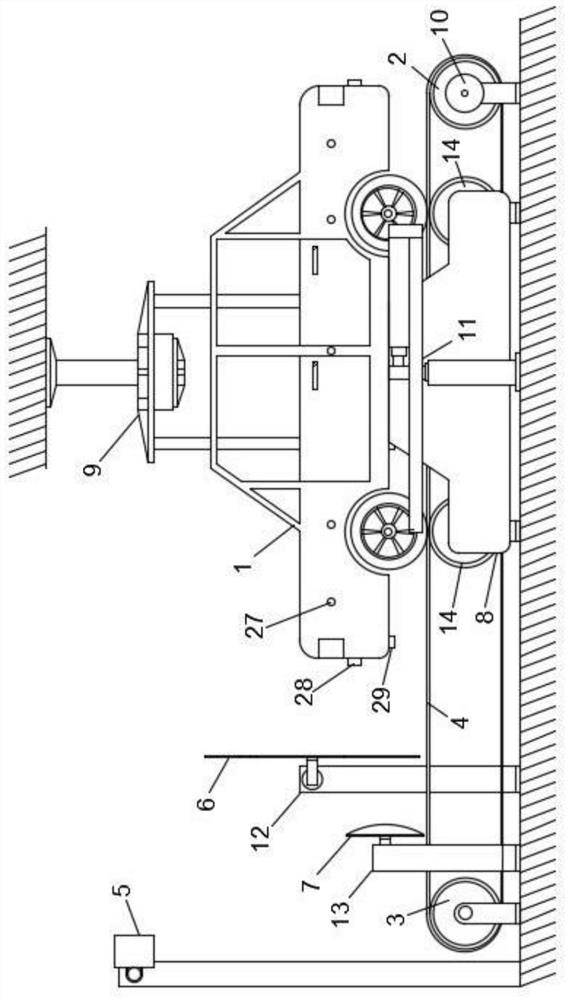 Automobile intelligent automatic driving simulation device