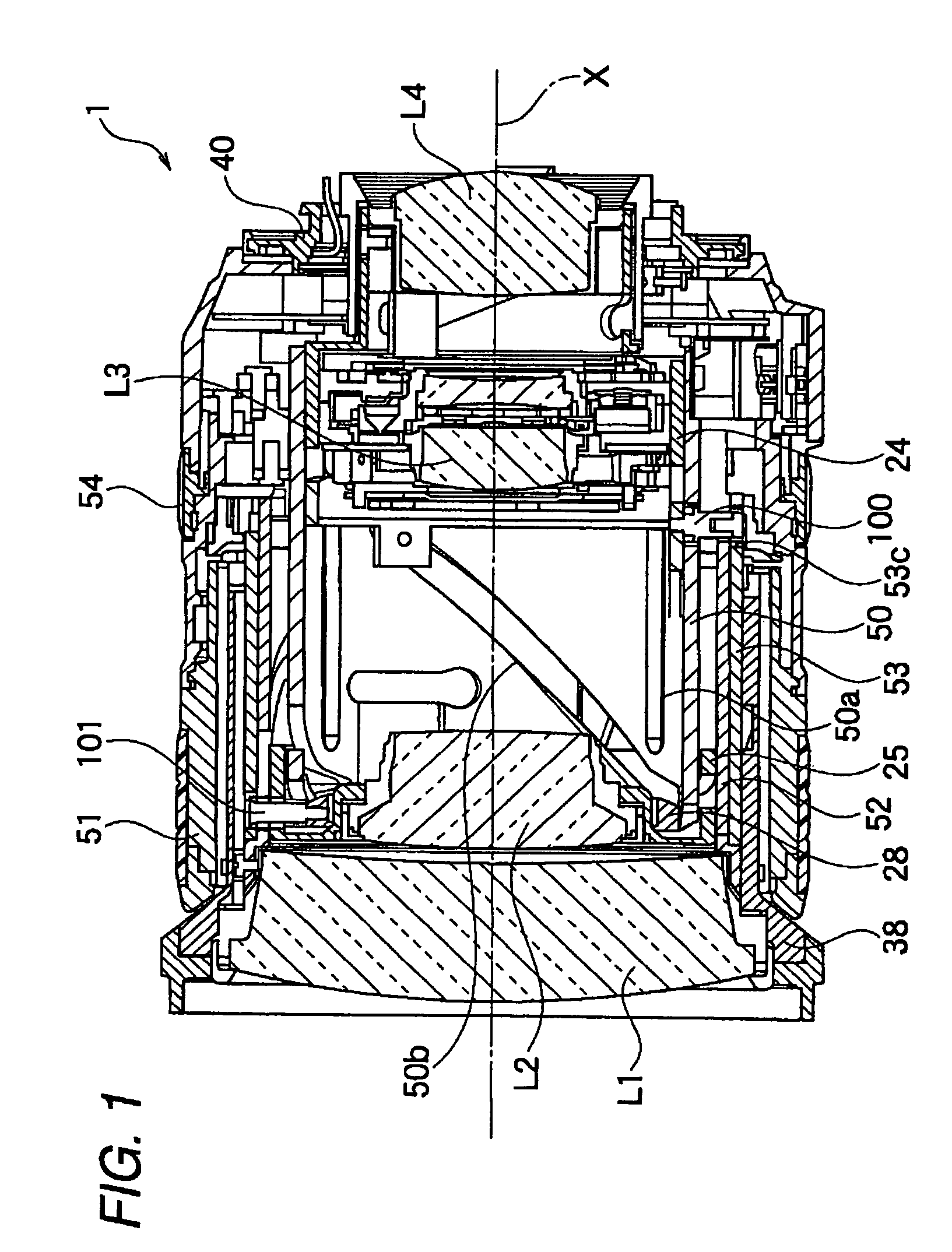 Lens barrel and method of operation of lens barrel