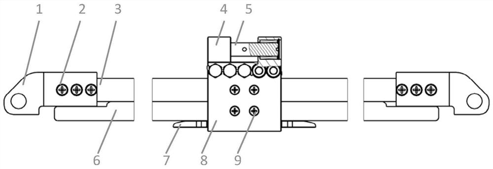 An underwater fatigue-resistant shock-absorbing device suitable for wave energy glider