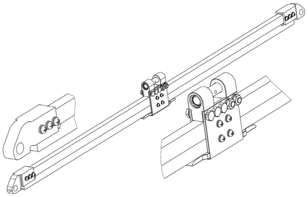 An underwater fatigue-resistant shock-absorbing device suitable for wave energy glider