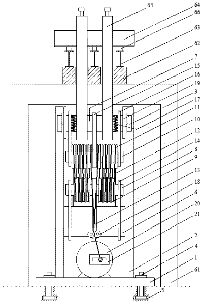 A loading fatigue testing machine