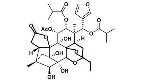 Application of chukrasone B in preparation of medicine for treating acute gout