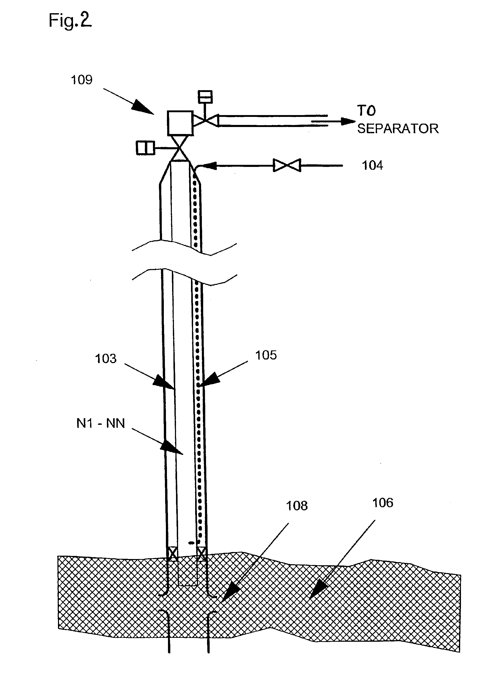 Method and system for gas-lifting well effluents