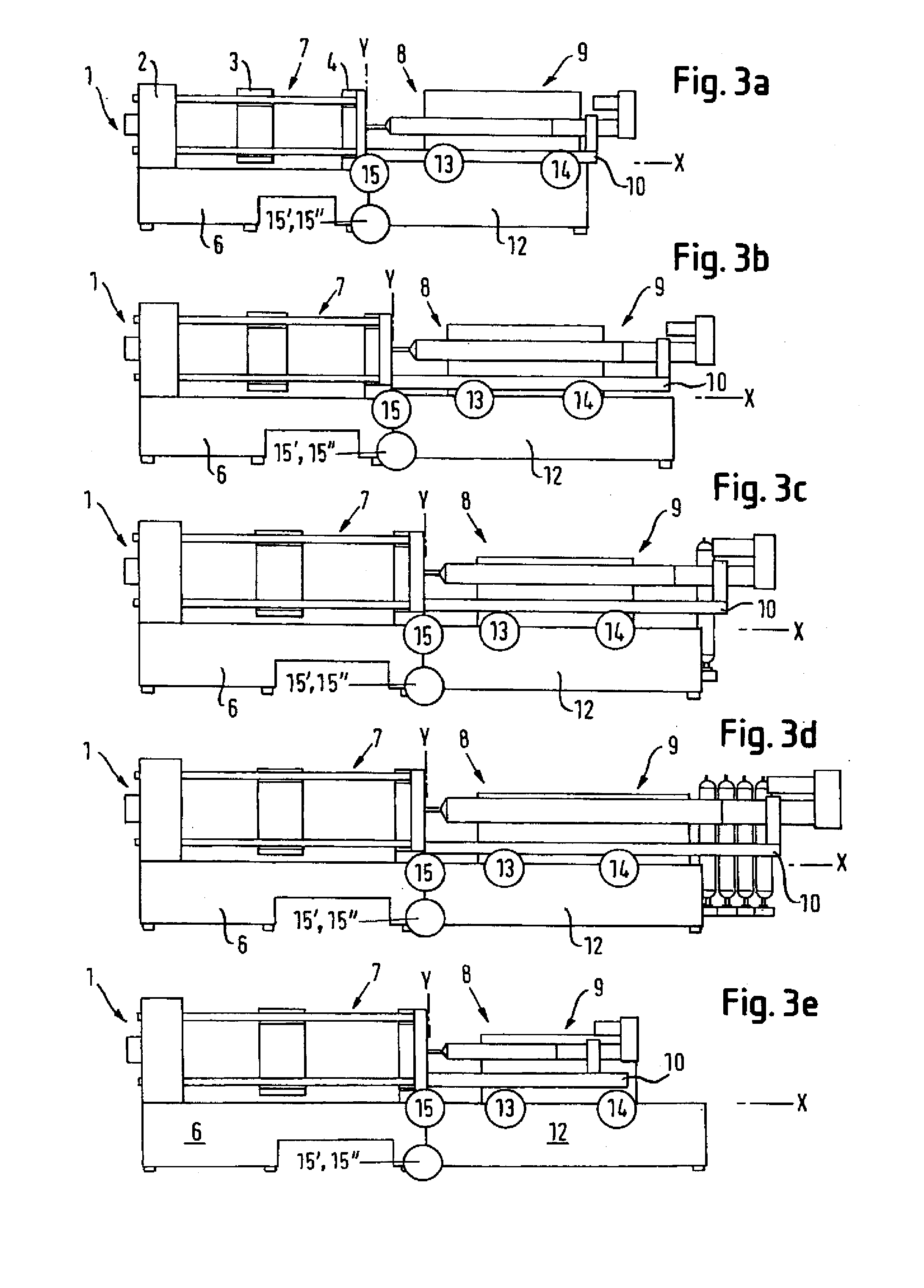 Method and injection molding machine having a modular structure