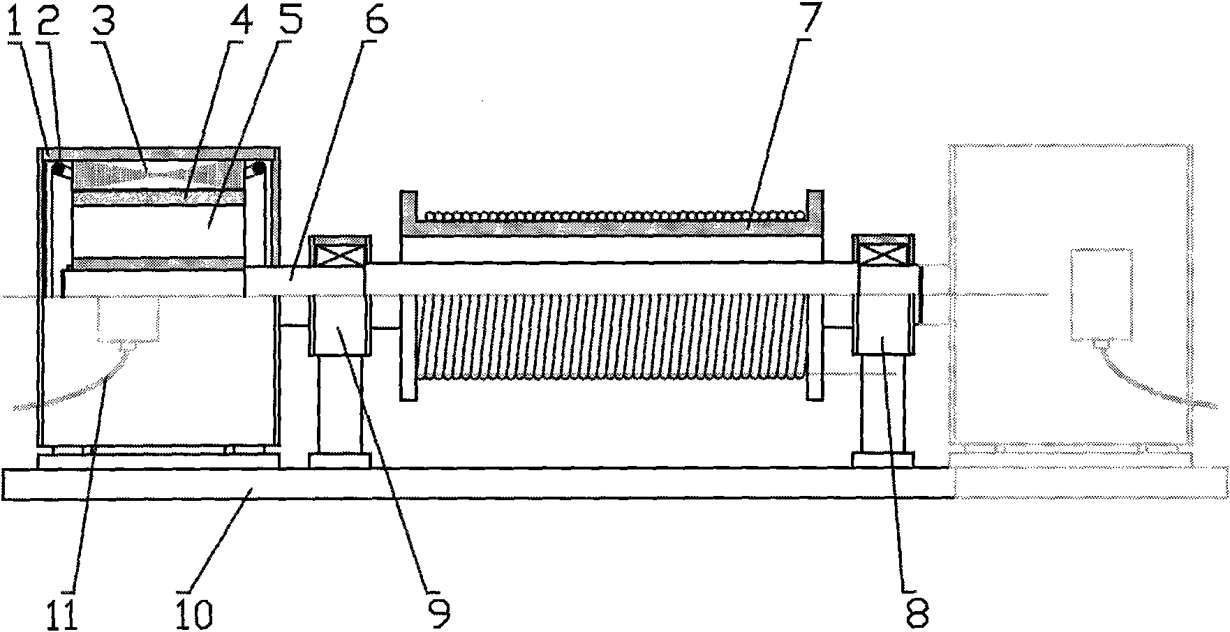 Permanent magnet synchronous motor for hoisting mechanism of direct-drive crane