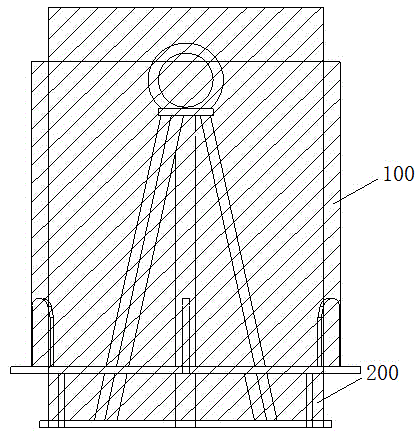 Hoisting fixture of motor stator