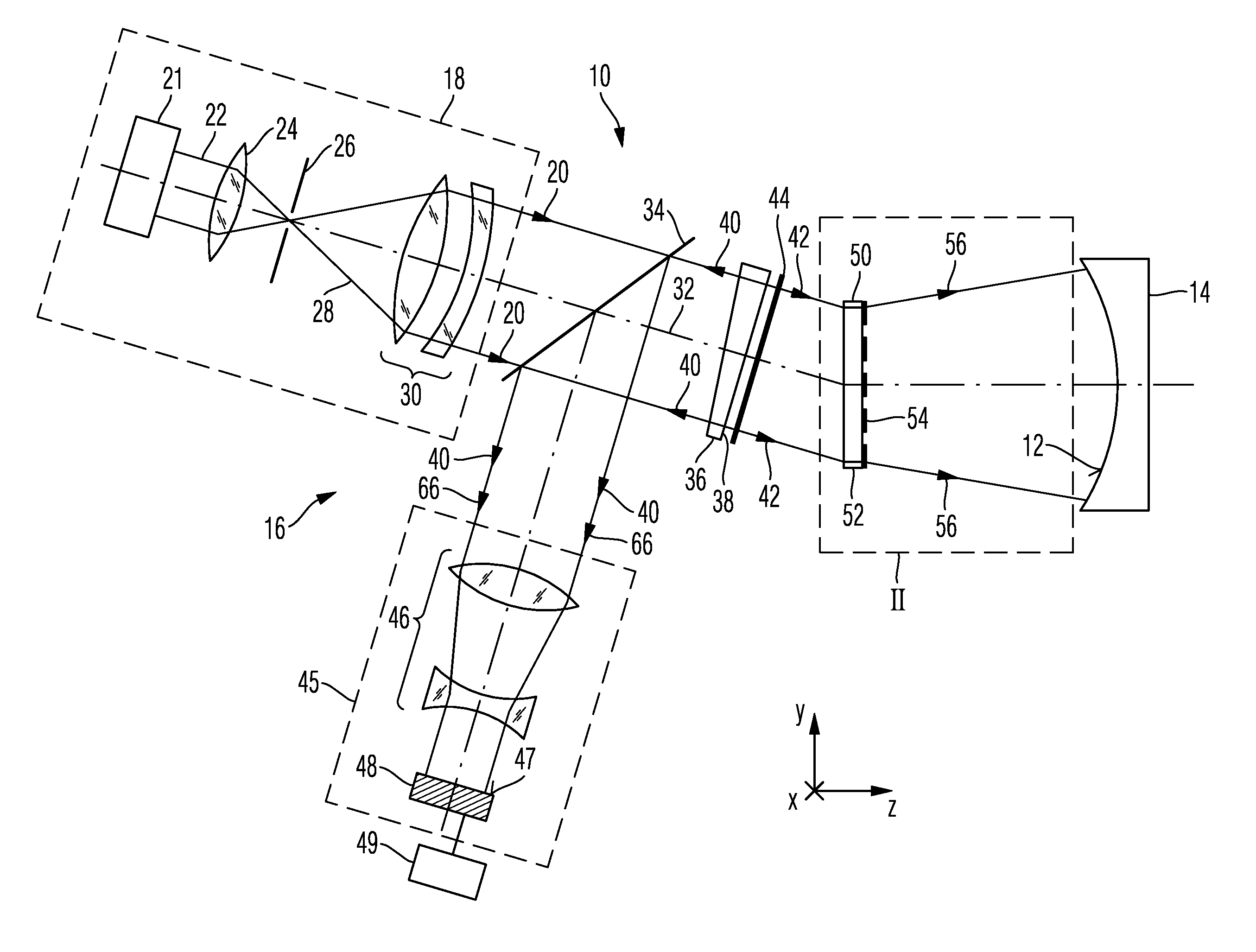 Diffractive optical element and measuring method