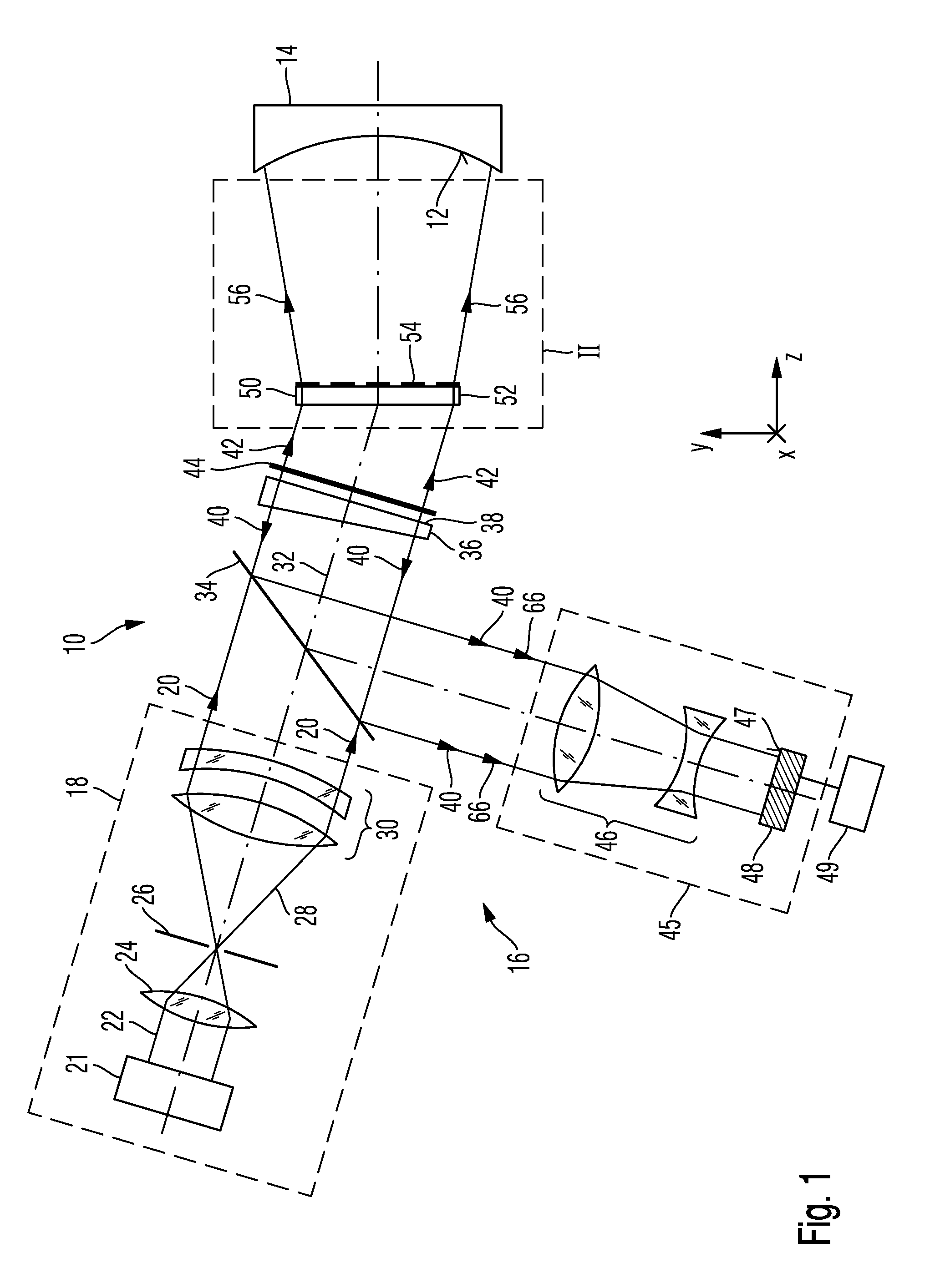 Diffractive optical element and measuring method