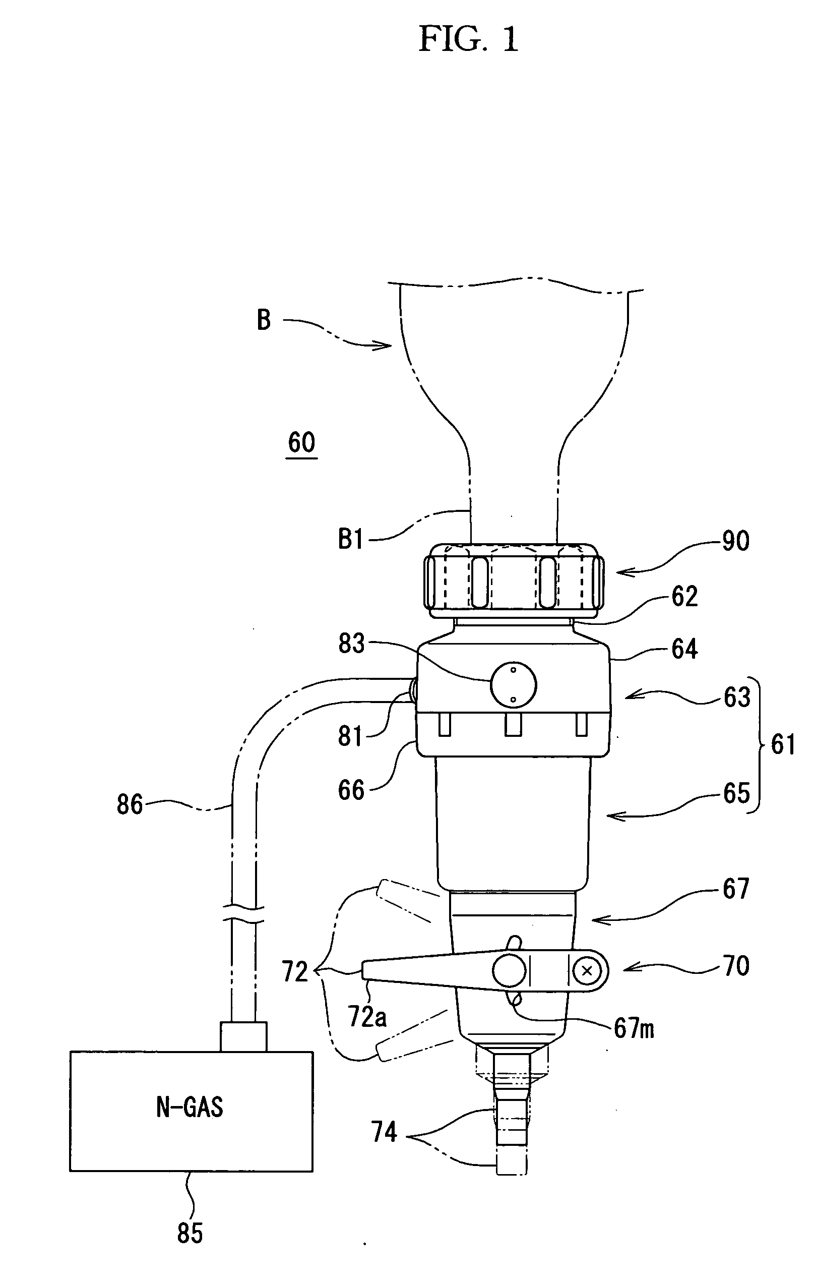 Device unit, and system for fluid extraction