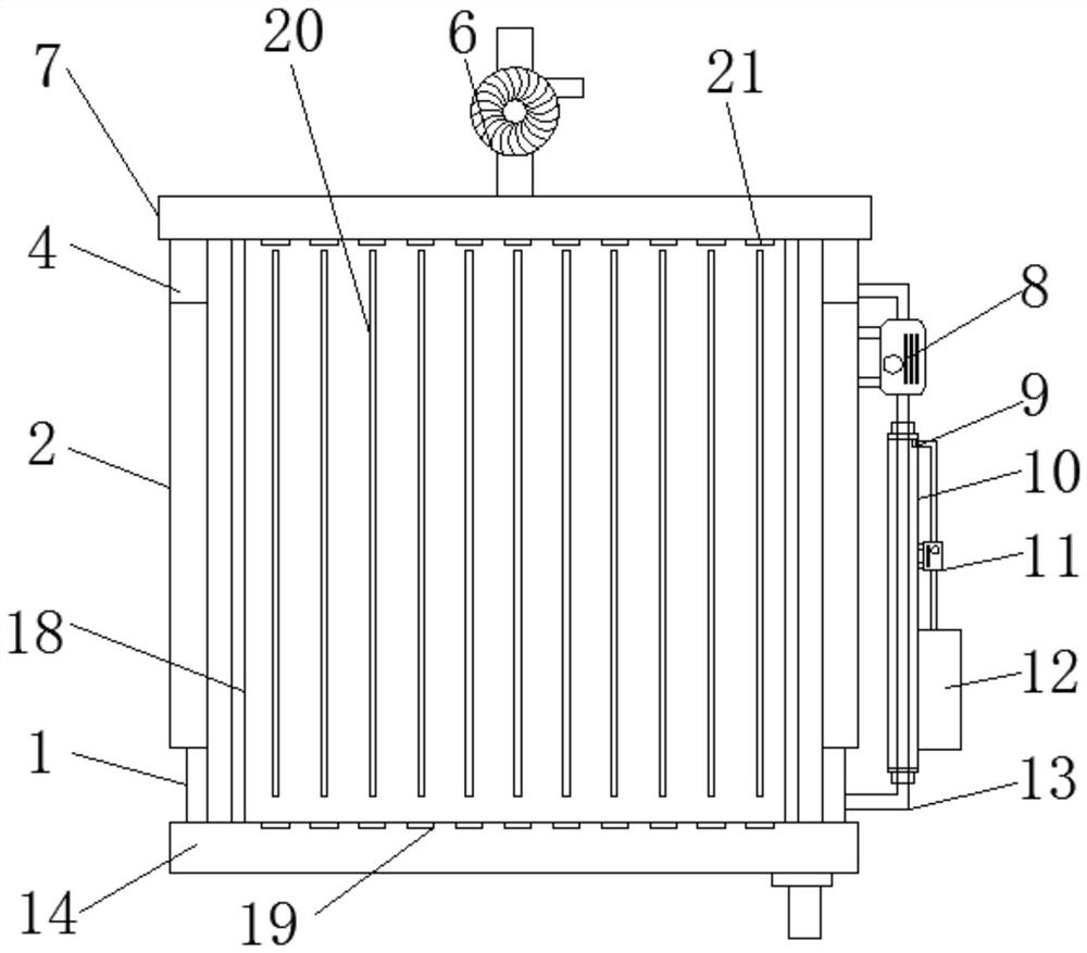 A cooling device for automobile engine with multi-channel flow of coolant