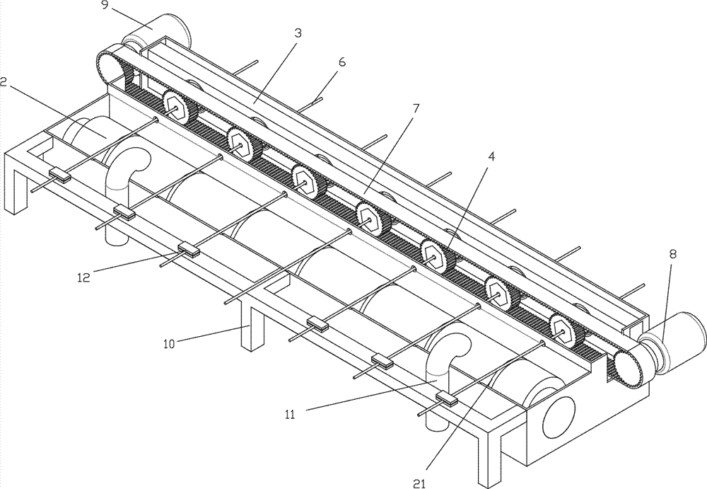 Crawler belt-driving painting device