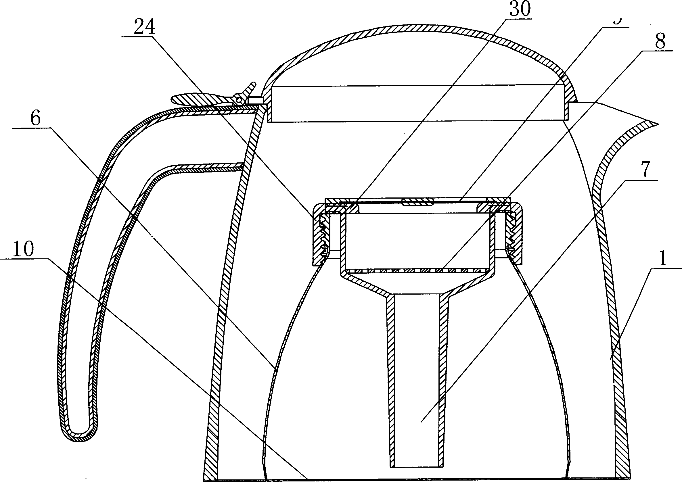 Kettle for boiling beverge, electric kettle and wireless electric kettle