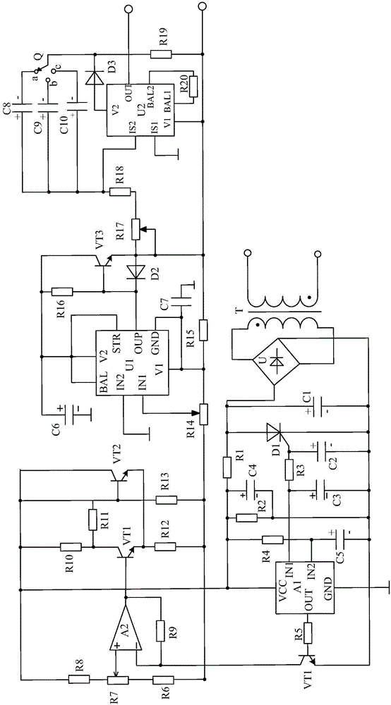 Control system based on broadband triangular waves