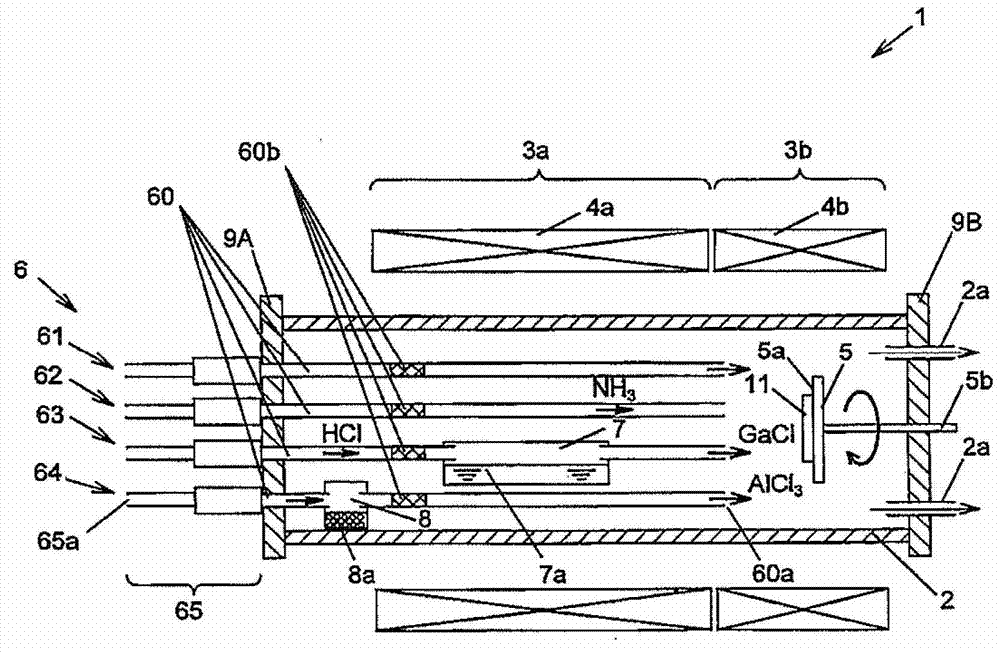 Metal chloride gas generator, hydride vapor phase epitaxy growth apparatus, and method for fabricating a nitride semiconductor template