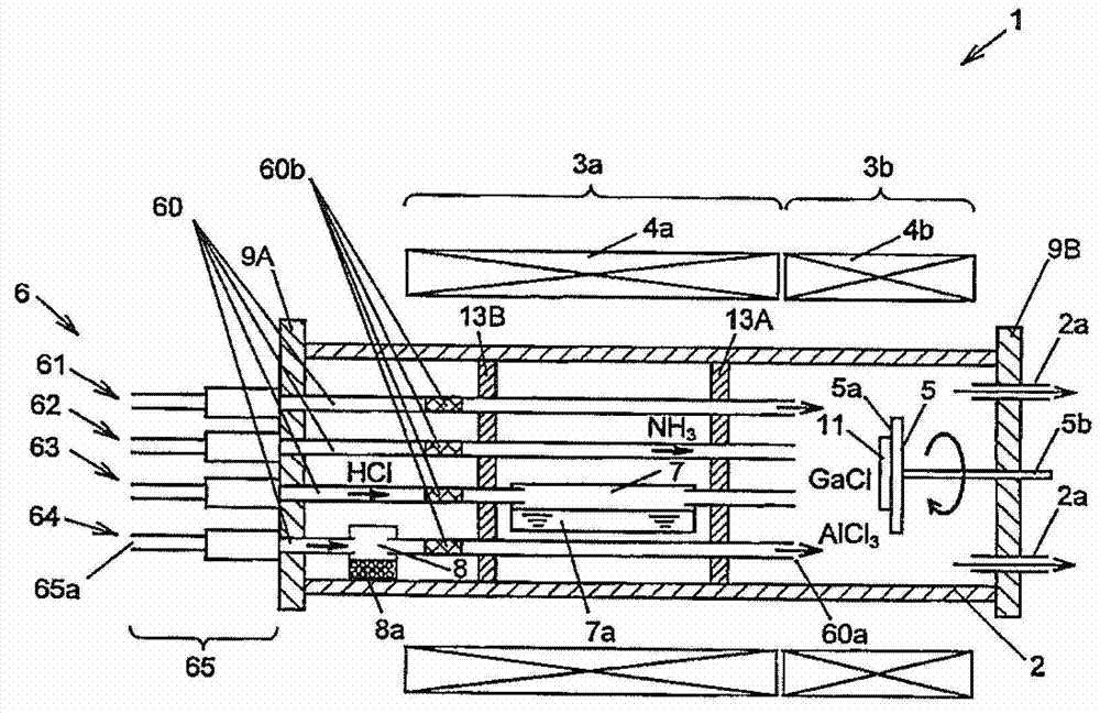 Metal chloride gas generator, hydride vapor phase epitaxy growth apparatus, and method for fabricating a nitride semiconductor template