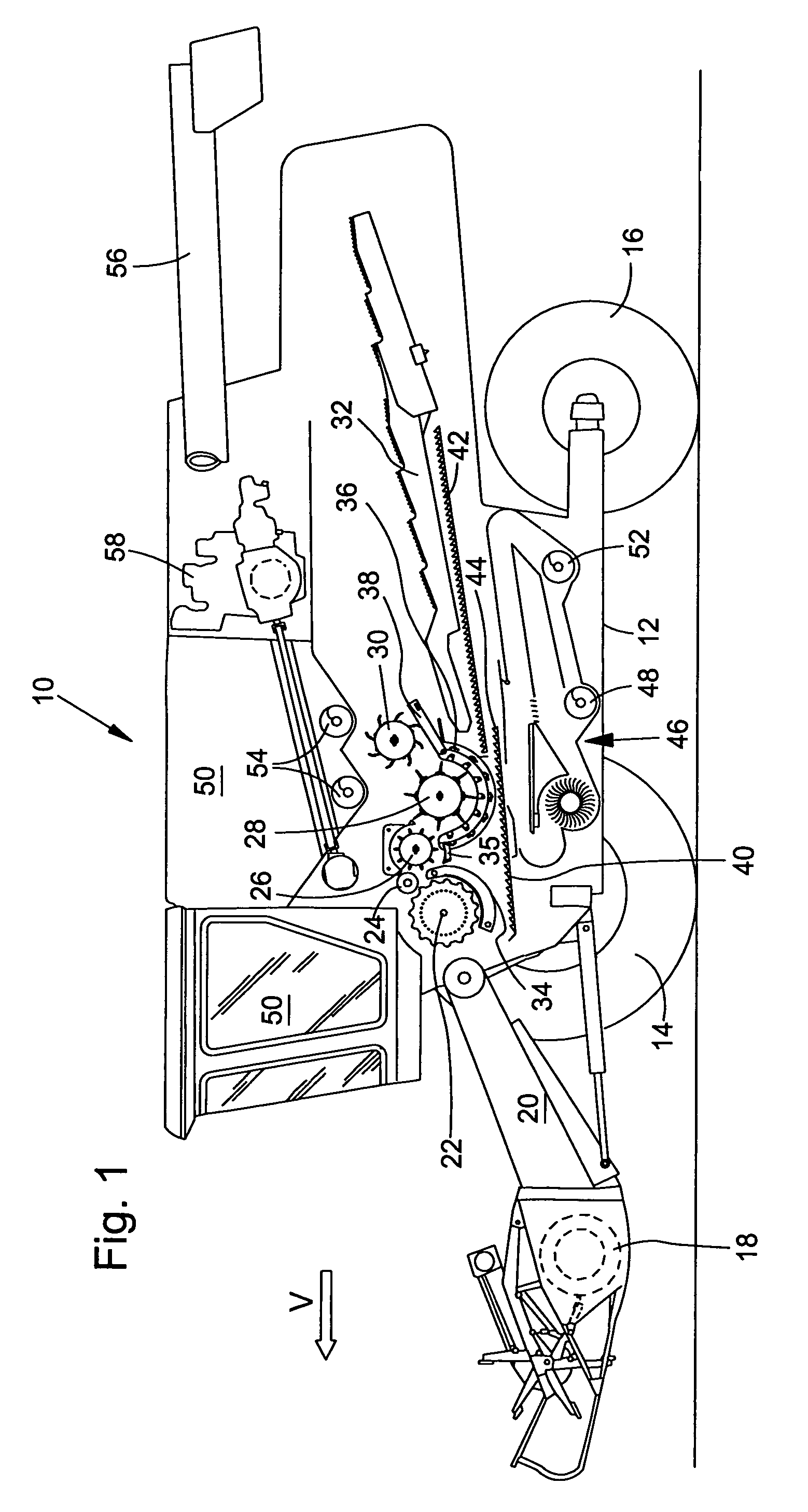 Grate between precleaner and sieve