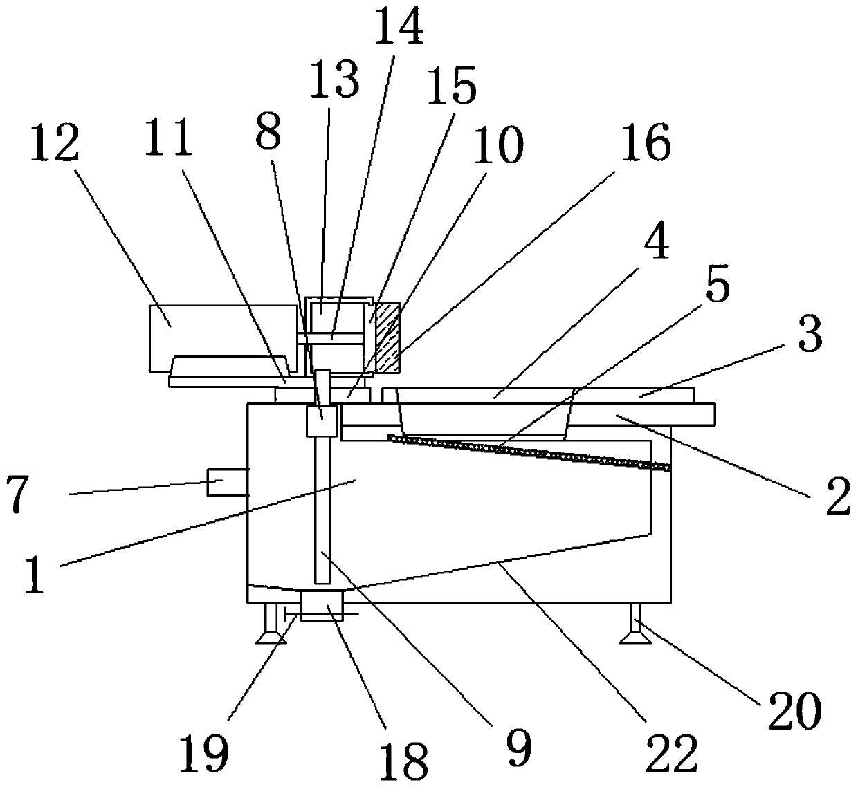 A shaping and grinding device for die-casting parts