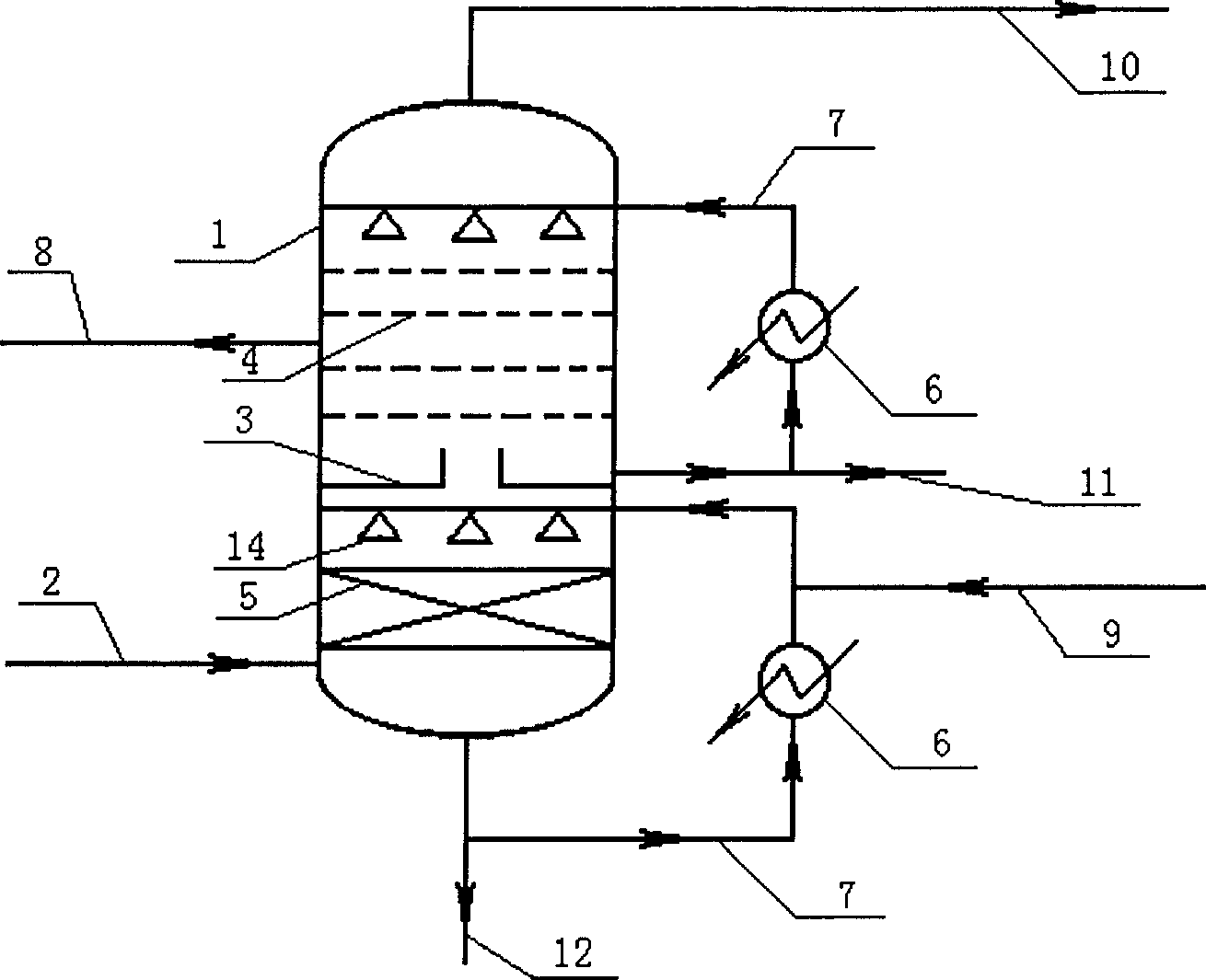 Quench process for recovery of acrylonitrile