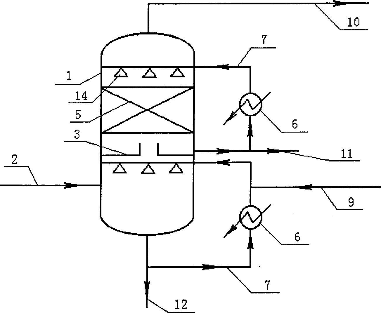 Quench process for recovery of acrylonitrile