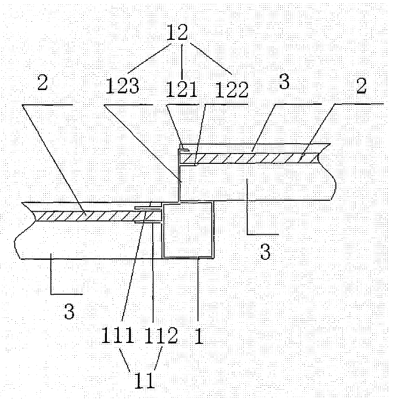 Connection structure of over-long roof of greenhouse