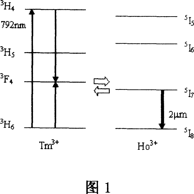 Laser diode side pumped thulium/holmium double doped lithium lutetium fluoride crystal laser