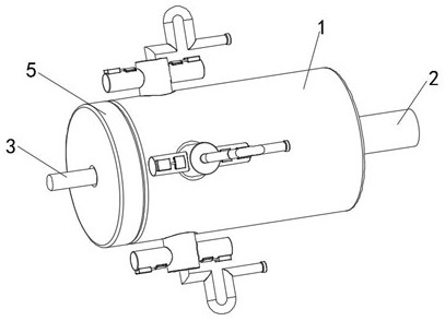 Energy-saving and environment-friendly furnace flue gas treatment device