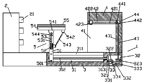 A plywood hot-press setting device