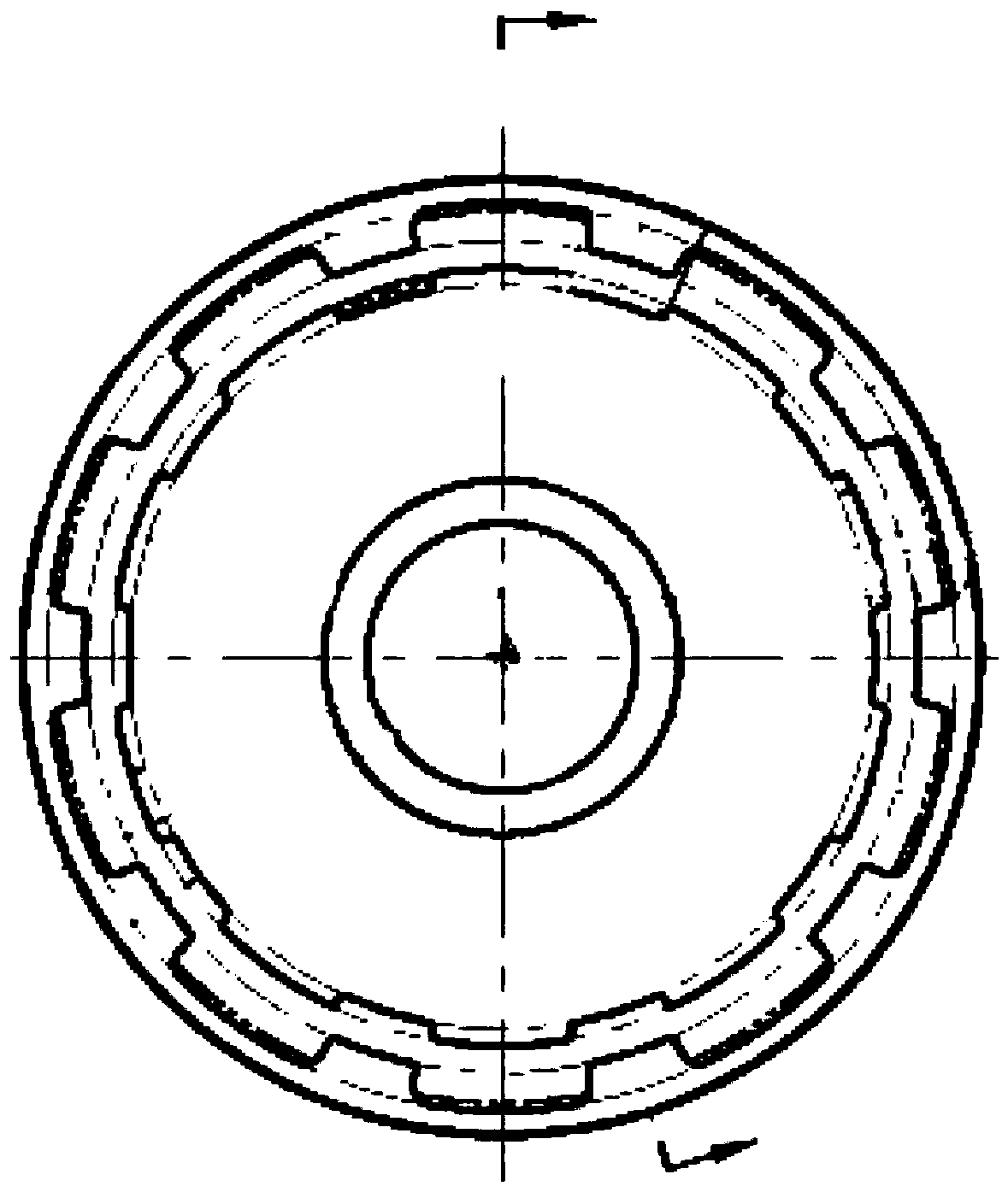 Shaping process for adjusting boundary dimension of tooth part with tooth shaft