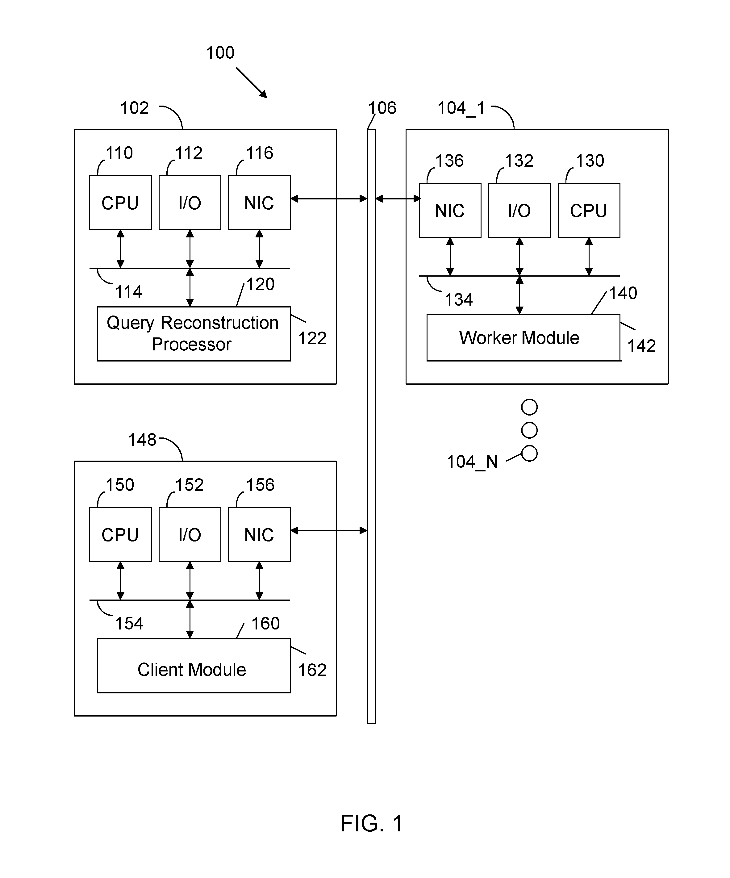 Distributed Storage and Distributed Processing Query Statement Reconstruction in Accordance with a Policy