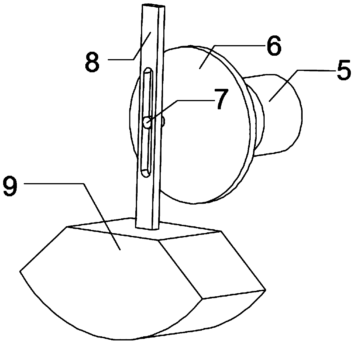 Coal grinding device for gasifier