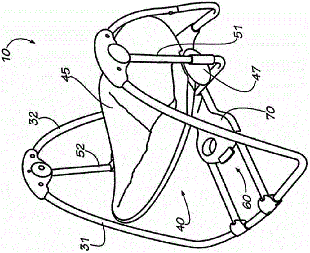 Collapsible infant support device