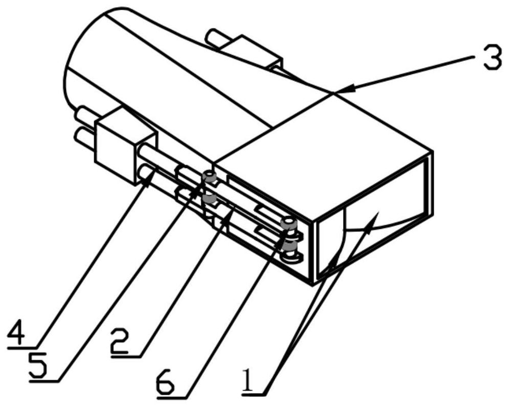 Design method of TBCC exhaust nozzle adjusting mechanism based on double-shifting-piece type sliding block principle