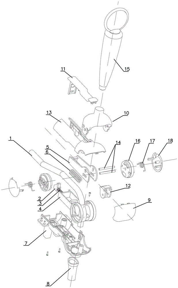 A kind of faucet structure of beer machine