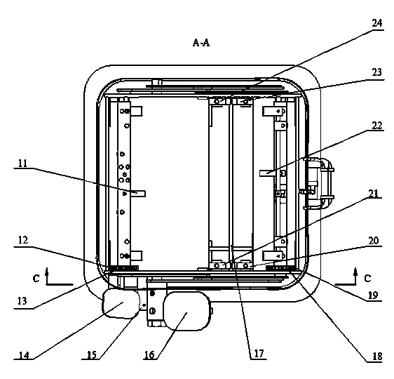 Convenient bagging garbage can and using method thereof