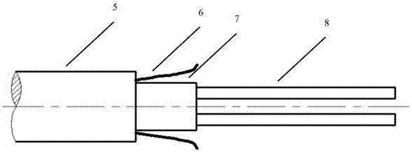 Small-size self-locking explosion-proof connector used for power cable wiring and installation method thereof