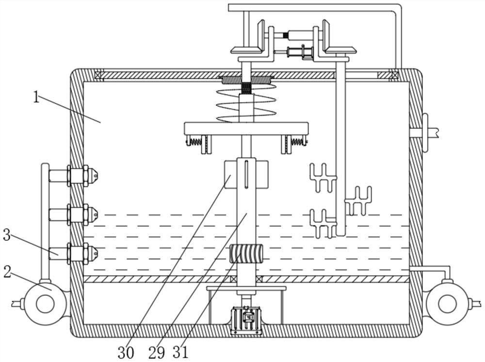 Sterilizing device for surgical instruments in obstetrics and gynecology department