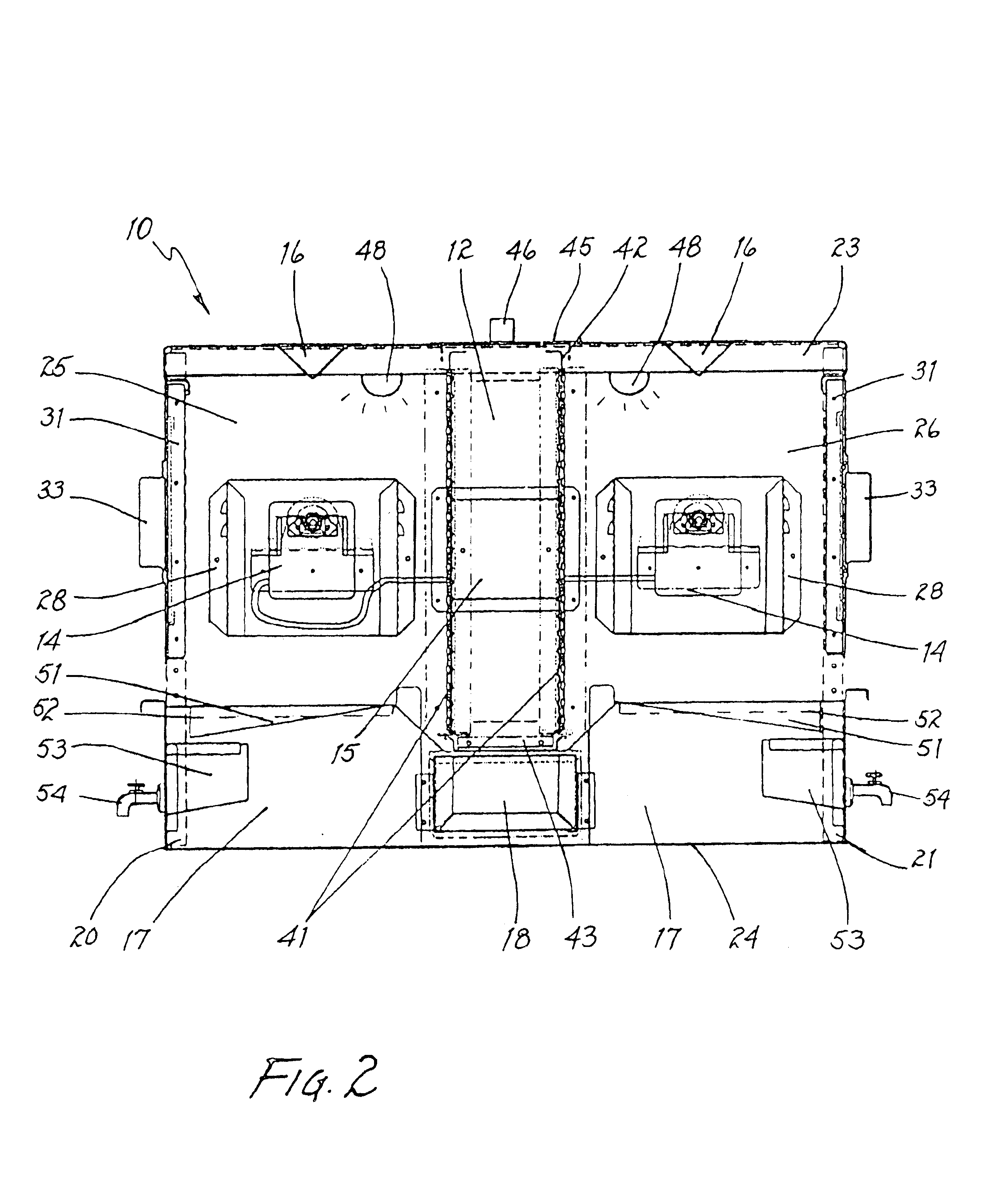 Vertical rotisserie basting oven