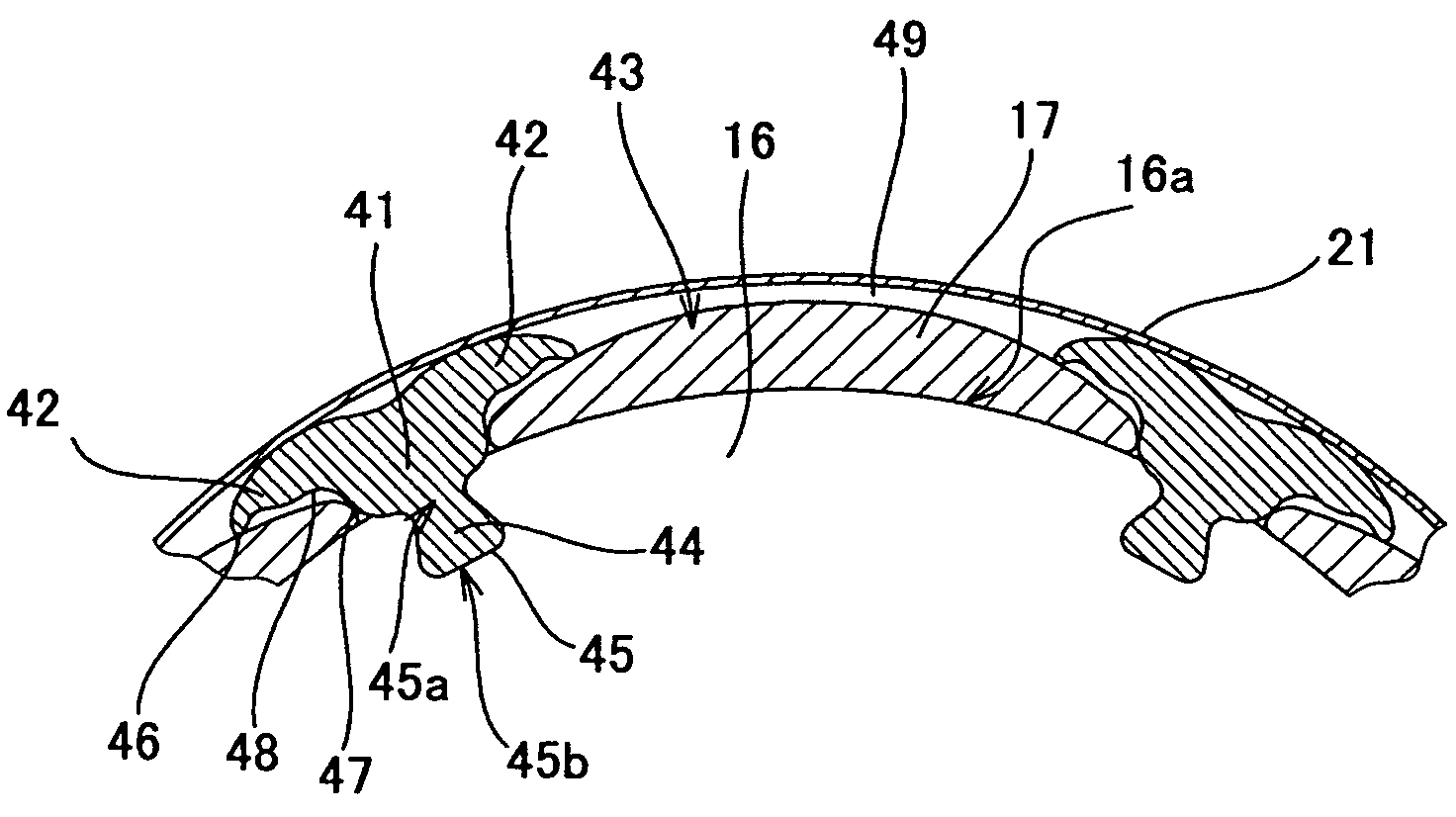 Magnet fixing structure for electric rotary machine