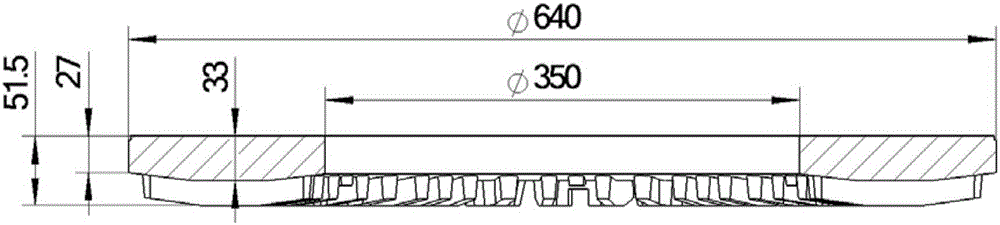 High-heat-capacity SiCp/Al composite material wheel-mounted brake disc bodies