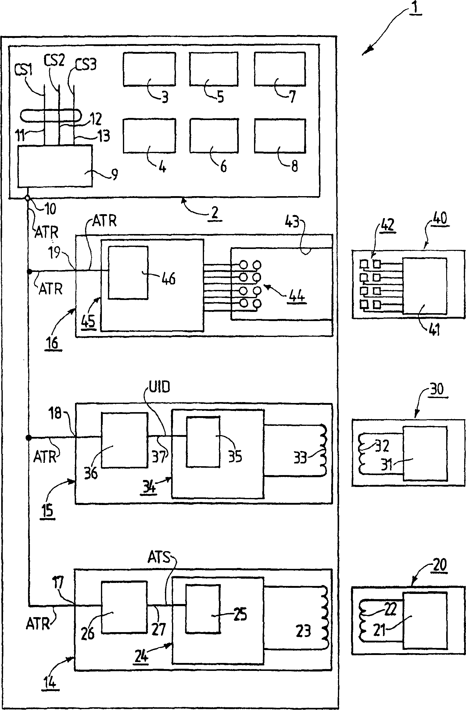 Card reader having contact and non-contact interface