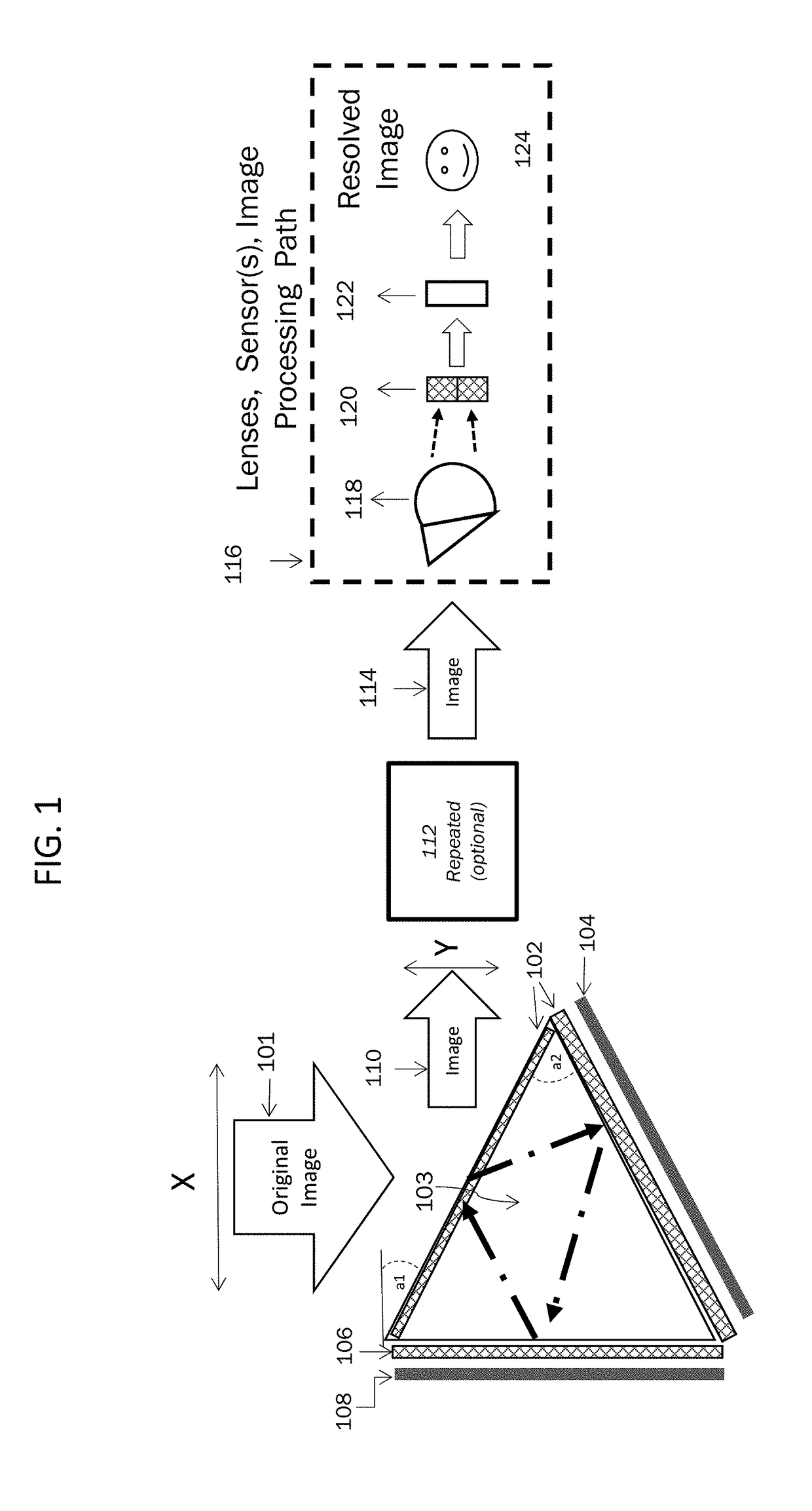 Diamond shaped lens system