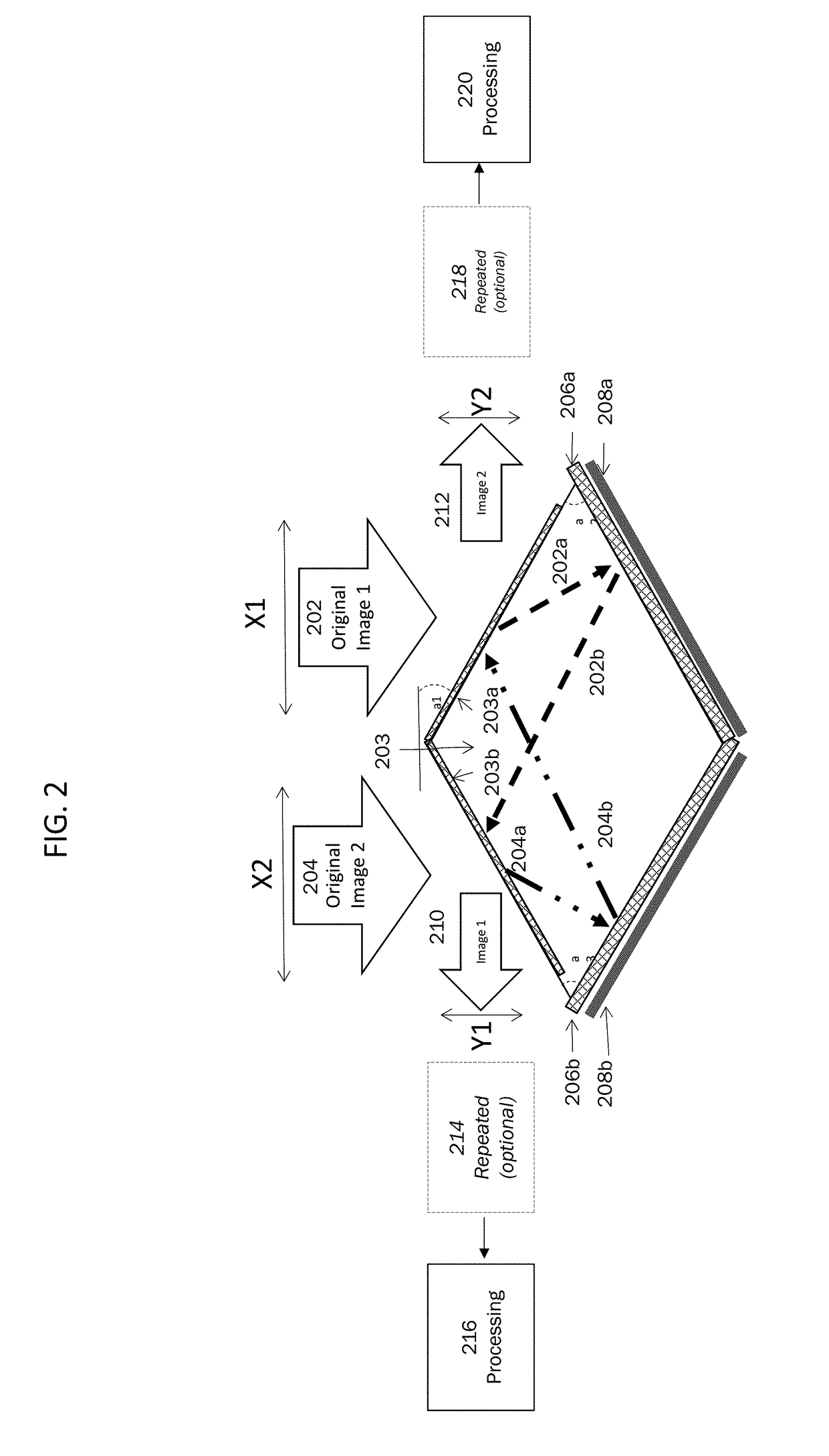 Diamond shaped lens system