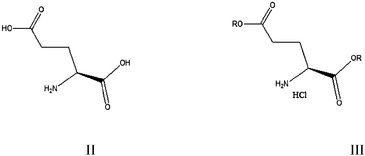 Green preparation method of N-substituted-L-pyroglutamate