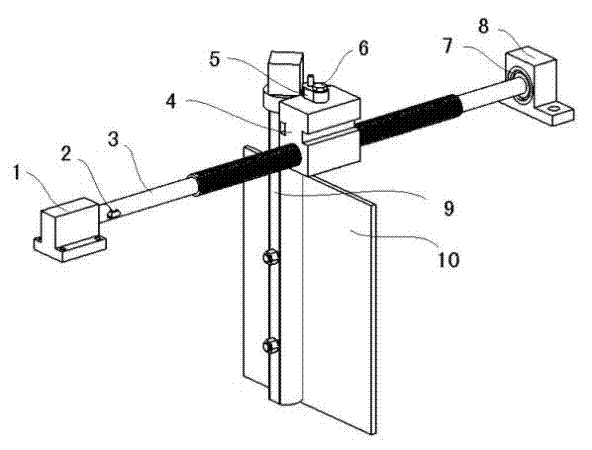 Middle drag plate type tail vane device of catamaran