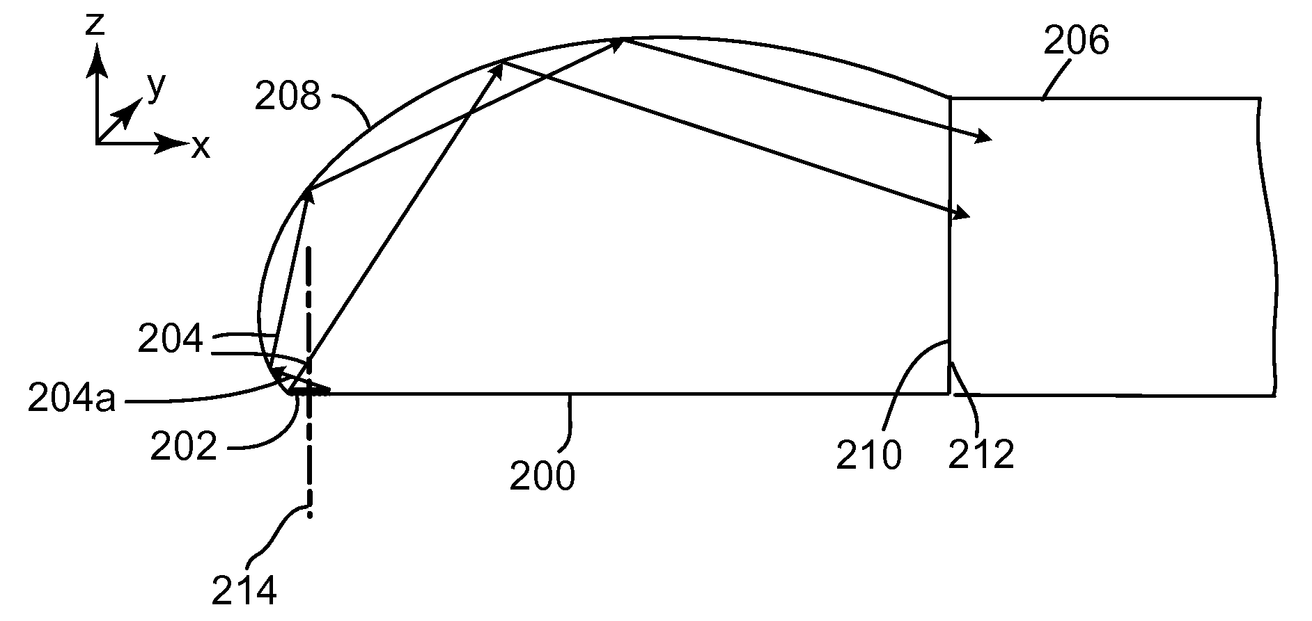 LED light extraction bar and injection optic for thin lightguide